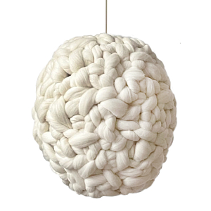 Светильник вязаный из шерсти Wool Oval