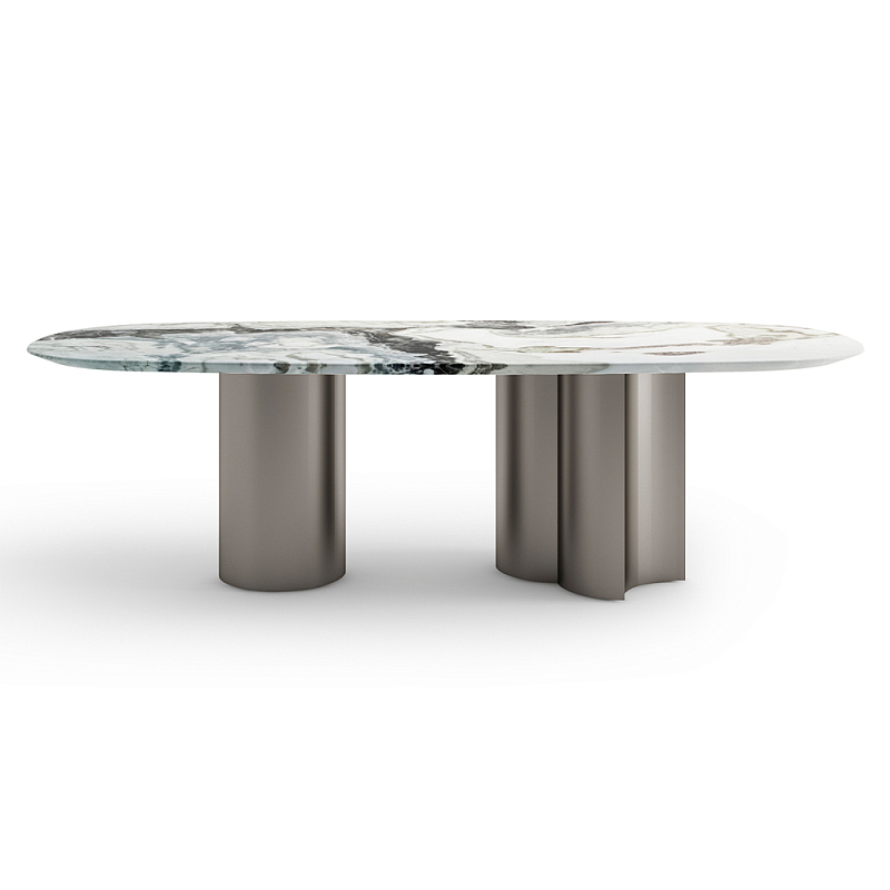 Стол обеденный мраморный с колоннами Marble Column Table  в Перми | Loft Concept 