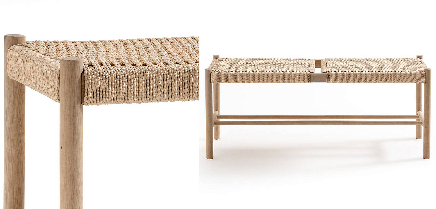 Банкетка Enzo Wicker Beige Banquet Банкетка Enzo Wicker Beige Banquet - Loft-Concept в Перми