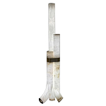 Торшер геометрический с тремя мраморными плафонами Marble Tripod варинант исполнения - 1 | Loft Concept в Перми