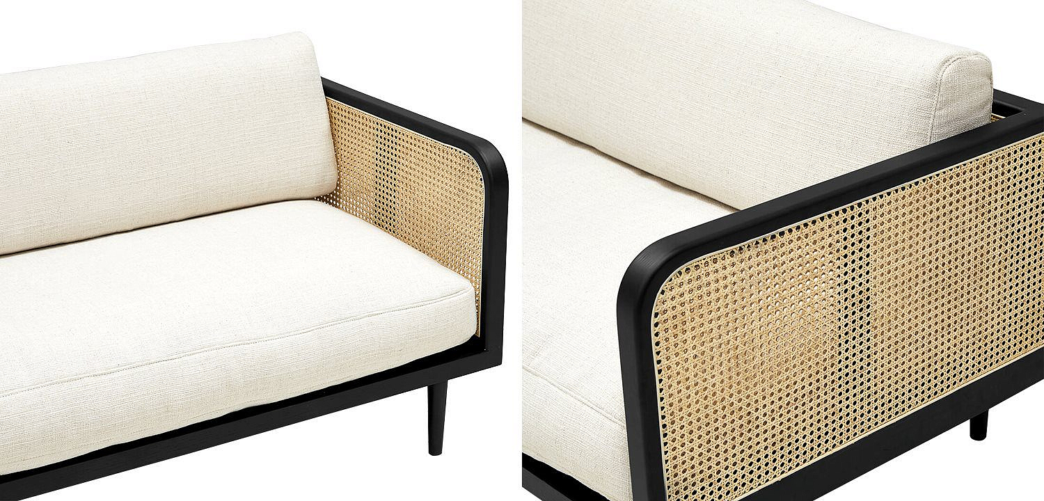Диван Rattan Decor Sofa and Black Диван Rattan Decor Sofa and Black - Loft-Concept в Перми