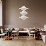 Подвесной вязаный белый светильник «Звезда Востока 03» варинант исполнения - 3 | Loft Concept в Перми