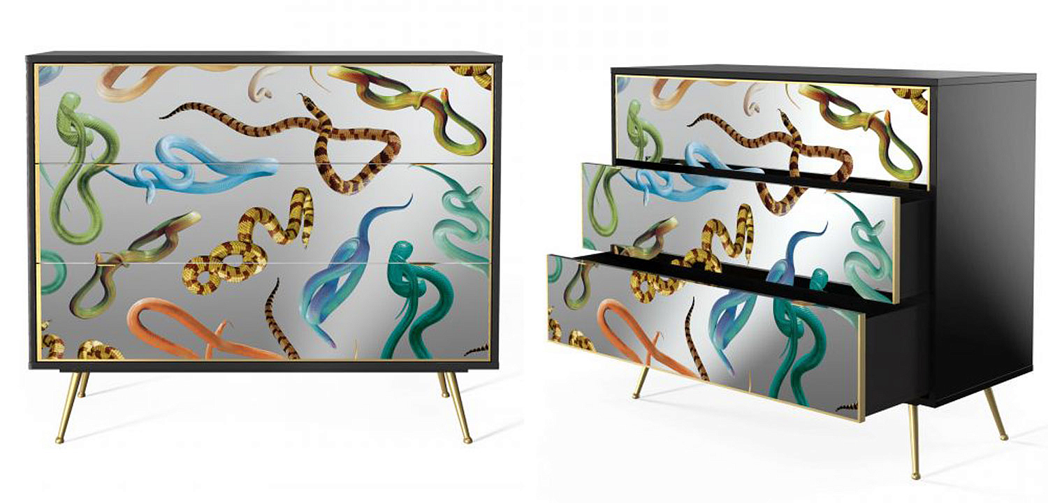 Комод Seletti Chest of Three Drawers Snakes Комод Seletti Chest of Three Drawers Snakes - Loft-Concept в Перми