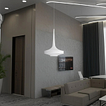 Подвесной вязаный белый светильник «Лампа Марракеша» варинант исполнения - 3 | Loft Concept в Перми