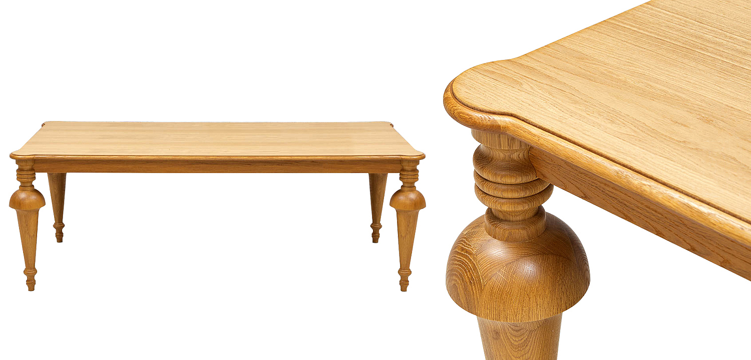 Обеденный деревянный стол Kelise Dinner Table Обеденный деревянный стол Kelise Dinner Table - Loft-Concept в Перми