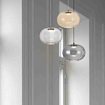 Подвесной светильник с янтарным рифленым стеклянным плафоном Ferm Living варинант исполнения - 8 | Loft Concept в Перми