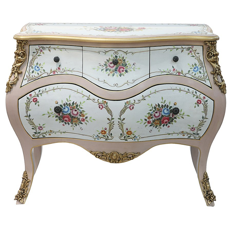 Комод Rococo Reminder Белый Золотой в Перми | Loft Concept 