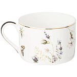 Чайная пара из фарфора с рисунком цветов 190 мл Garden Whisper Porcelain Set  варинант исполнения - 1 | Loft Concept в Перми