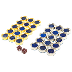 Нарды настольные из натурального камня лазурит и долерит Backgammon from Stone варинант исполнения - 11 | Loft Concept в Перми