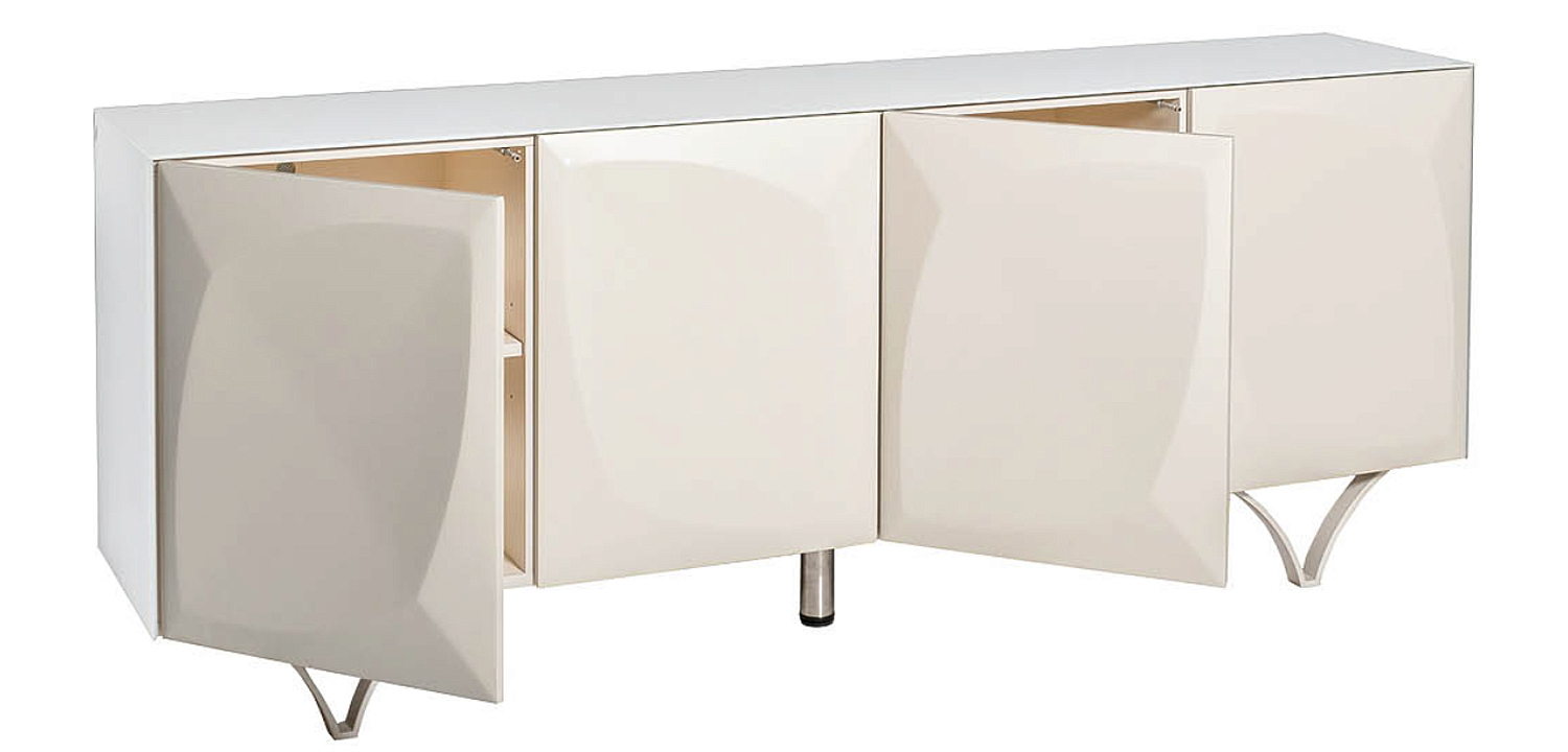 Комод с рельефным фасадом White Orchid Rectangular Белый Комод с рельефным фасадом White Orchid Rectangular Белый - Loft-Concept в Перми