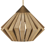 Подвесной светильник из толстых деревянных реек Wooden Slats варинант исполнения - 1 | Loft Concept в Перми