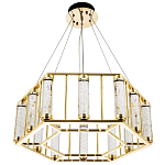 Люстра в форме шестиугольника с хрустальным декором Agace Crystal Chandelier варинант исполнения - 3 | Loft Concept в Перми