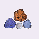 Сет из 4-х тарелок «SAPPHIRE» варинант исполнения - 2 | Loft Concept в Перми