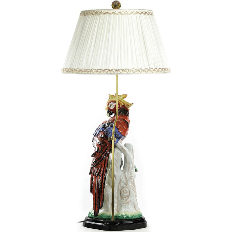 Настольная лампа Green Red Lamp Белый Красный в Перми | Loft Concept 