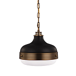 Подвесной светильник с круглым белым плафоном в индустриальном стиле Feiss варинант исполнения - 1 | Loft Concept в Перми