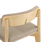 Барный стул из массива ясеня Elegant Ash Shape варинант исполнения - 1 | Loft Concept в Перми