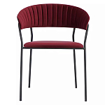 Стул мягкий с бархатистой велюровой спинкой и сиденьем Wine Chair варинант исполнения - 1 | Loft Concept в Перми