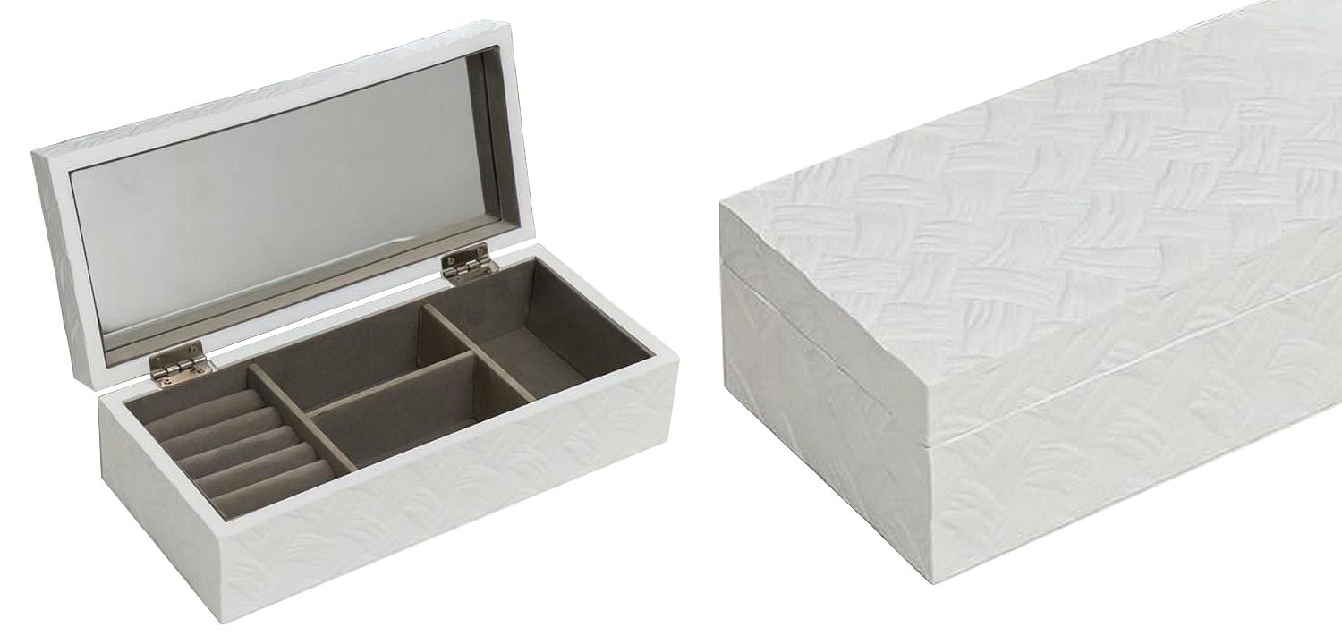 Шкатулка Weawing Wood White Box Шкатулка Weawing Wood White Box - Loft-Concept в Перми