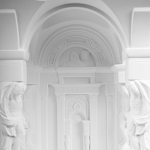 Встраиваемый в стену гипсовый светильник под покраску с колоннами и арками в античном стиле Antiquity Athena варинант исполнения - 10 | Loft Concept в Перми