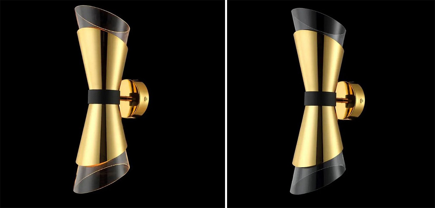 Бра Edson Gold Wall Lamp Бра Edson Gold Wall Lamp - Loft-Concept в Перми