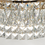 Потолочный светильник круглый с прозрачными подвесками Lunet варинант исполнения - 8 | Loft Concept в Перми