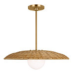 Люстра круглая из ротанга Long Lasting Chandelier варинант исполнения - 1 | Loft Concept в Перми