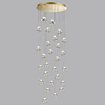 Люстра каскадня с 27-ю прозрачными шарообразными подвесами Bubbles Bocci варинант исполнения - 2 | Loft Concept в Перми