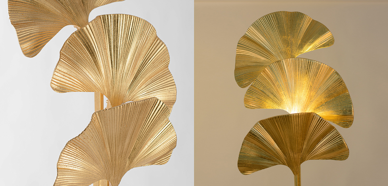 Торшер Palmas Gold Floor Lamp Торшер Palmas Gold Floor Lamp - Loft-Concept в Перми