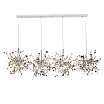 Люстра подвесная из четырех частей с металлическими круглыми элементами Terzani Argent варинант исполнения - 4 | Loft Concept в Перми