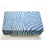 Кофейный стол Kenya Coffee Table Bone Inlay ZEBRA blue варинант исполнения - 1 | Loft Concept в Перми