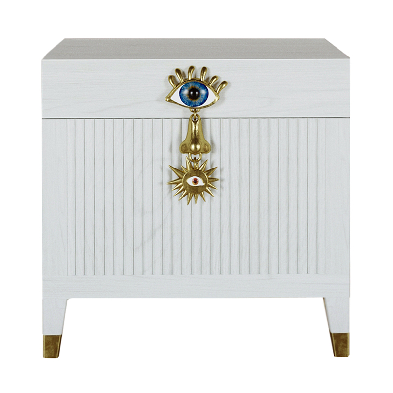 Сундук Eye Elsa Dreams White Белый Золотой Сундук Eye Elsa Dreams White Белый Золотой в Перми | Loft Concept