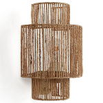 Бра с плетенным из джута плафоном Jutti H30 см варинант исполнения - 1 | Loft Concept в Перми