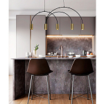 Линейный светильник с дугообразным каркасом Daviau Linear Arch Light 5 варинант исполнения - 2 | Loft Concept в Перми