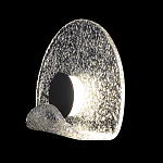 Бра из текстурированного прозрачного стекла с изогнутым краем Textured Glass  варинант исполнения - 1 | Loft Concept в Перми