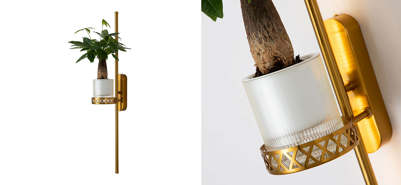 Бра с подставкой для кашпо Plants and Lamps 12 W Бра с подставкой для кашпо Plants and Lamps 12 W - Loft-Concept в Перми