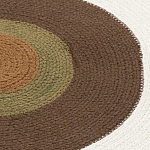 Ковер круглый из хлопка с контрастным узором Bullseye 150 варинант исполнения - 3 | Loft Concept в Перми
