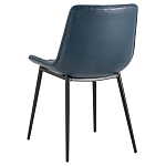 Стул с обивкой из экокожи темно-синего цвета RHOMBUSES UPHOLSTERY варинант исполнения - 4 | Loft Concept в Перми