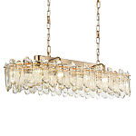 Люстра подвесная овальная с хрустальными овальными подвесками Harmonica варинант исполнения - 1 | Loft Concept в Перми
