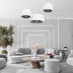 Подвесной светильник с круглым рельефным абажуром Sergey Makhno варинант исполнения - 6 | Loft Concept в Перми