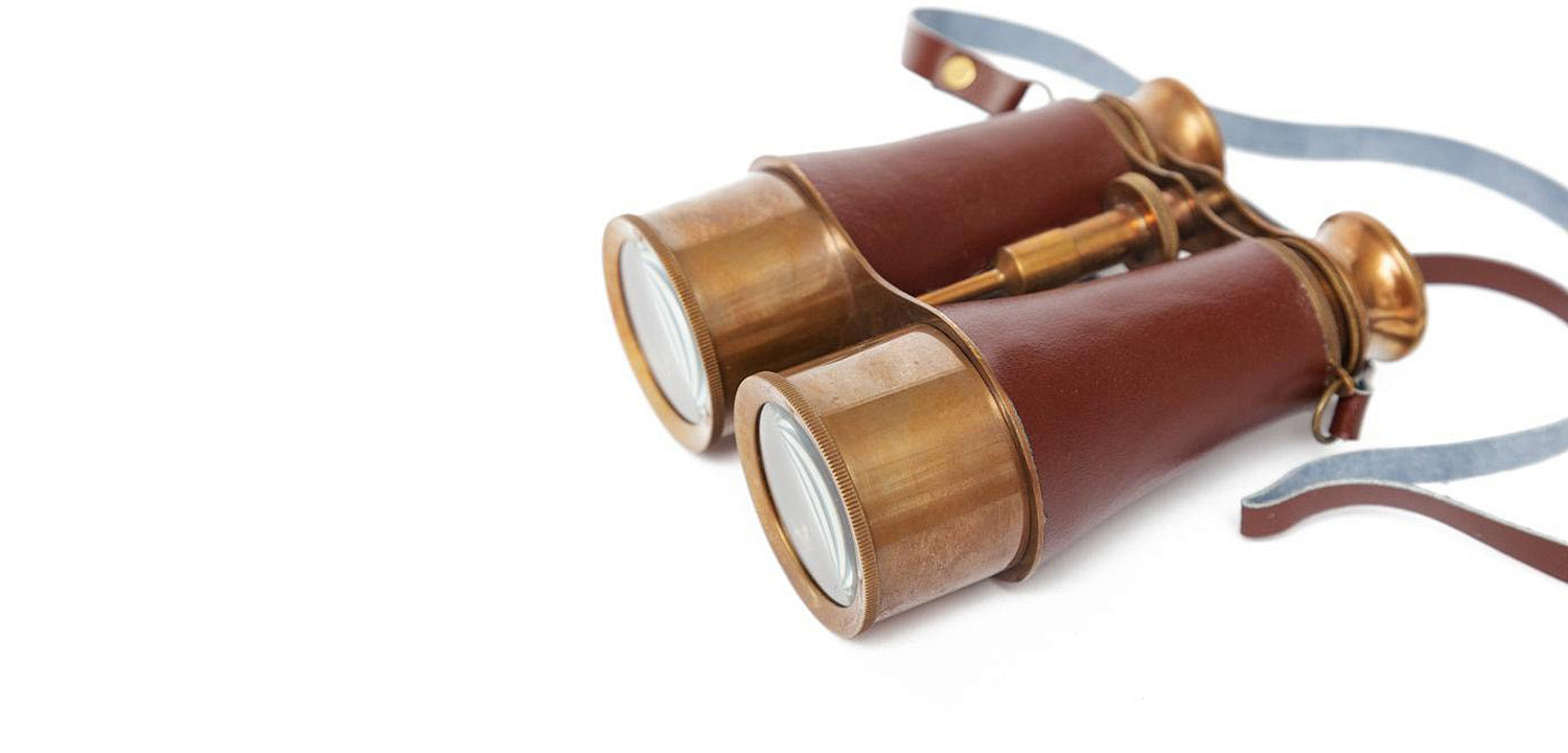 Винтажный бинокль в подарочной коробке Victorian Era Brass Binoculars - Loft-Concept в Перми