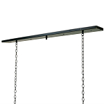 Люстра прямоугольная с 4-мя прозрачными цилиндрическими плафонами  Stamped Cylinders варинант исполнения - 2 | Loft Concept в Перми