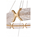 Люстра кольцевая с текстурным природным рисунком IceFlame варинант исполнения - 4 | Loft Concept в Перми