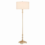 Торшер с абажуром в форме цилиндра на золотистом каркасе Floor lamp Amanda варинант исполнения - 2 | Loft Concept в Перми