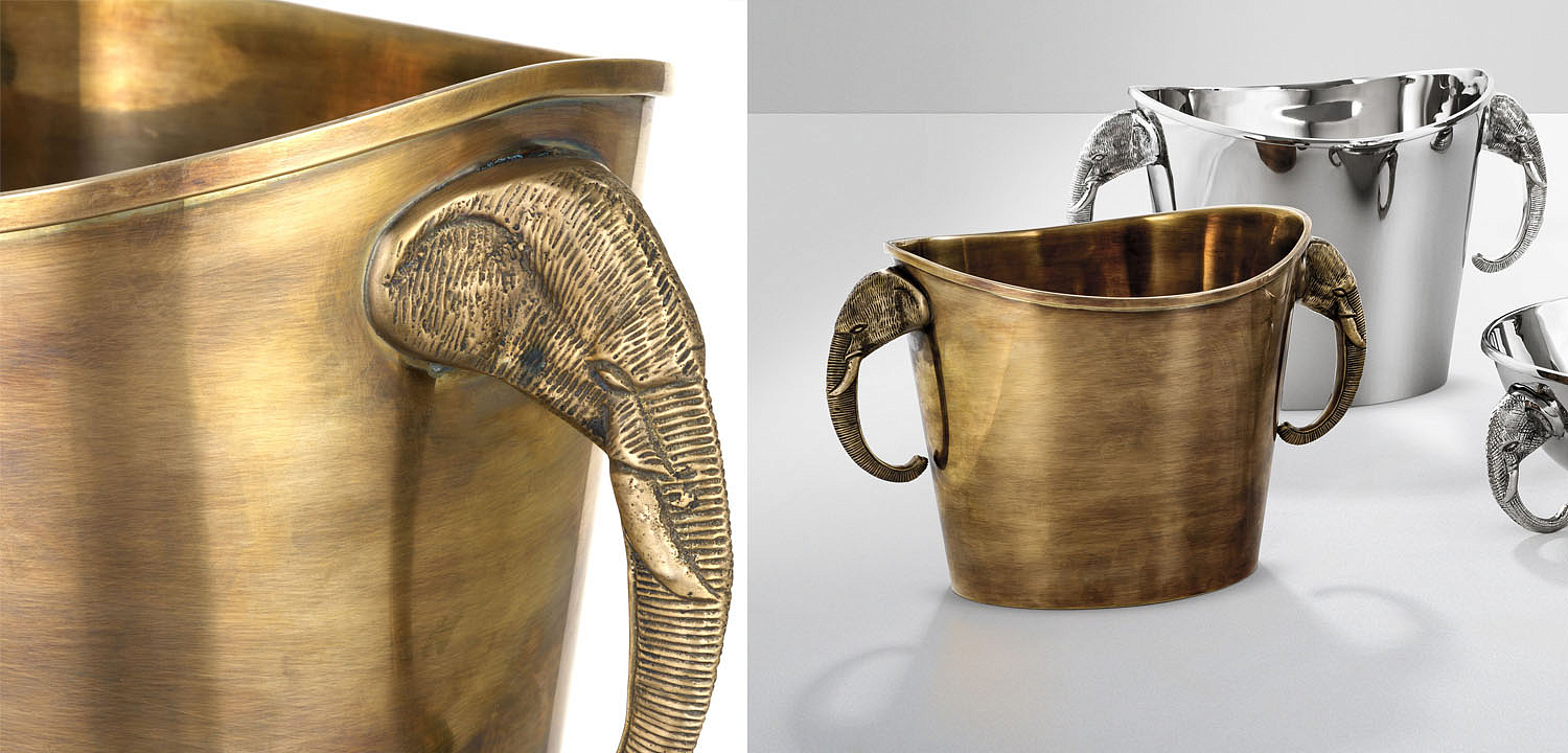 Ведерко для льда Eichholtz WINE COOLER MAHARAJA brass Ведерко для льда Eichholtz WINE COOLER MAHARAJA brass - Loft-Concept в Перми