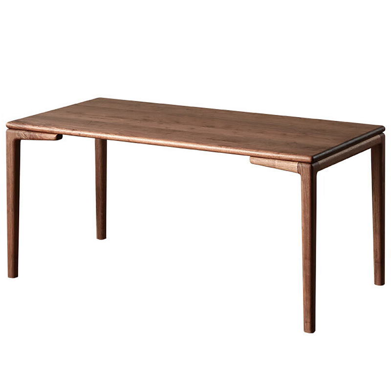 Стол обеденный деревянный прямоугольный Walnut Dining Table Орех Стол обеденный деревянный прямоугольный Walnut Dining Table Орех в Перми | Loft Concept