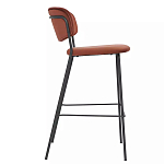 Стул барный с широкой полукруглой спинкой Chair Smooth Shapes варинант исполнения - 2 | Loft Concept в Перми