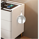 Умная прикроватная тумбочка c зарядкой для телефона Smart Furniture варинант исполнения - 3 | Loft Concept в Перми