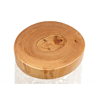 Керамический столик с деревянной столешницей "Пешка" варинант исполнения - 5 | Loft Concept в Перми