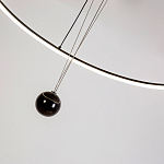 Светодиодная люстра Black LED Circle and Ball Lamp варинант исполнения - 6 | Loft Concept в Перми