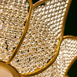 Люстра в форме тюльпана с лепестками из прозрачных стеклянных бусин Hanging Flowers варинант исполнения - 5 | Loft Concept в Перми